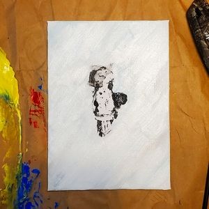 Greek Muse. Acrylic on Canvas.